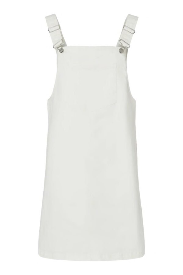 Pieces - Kjole - Monica Sl Denim Spencer Dress - Bright White