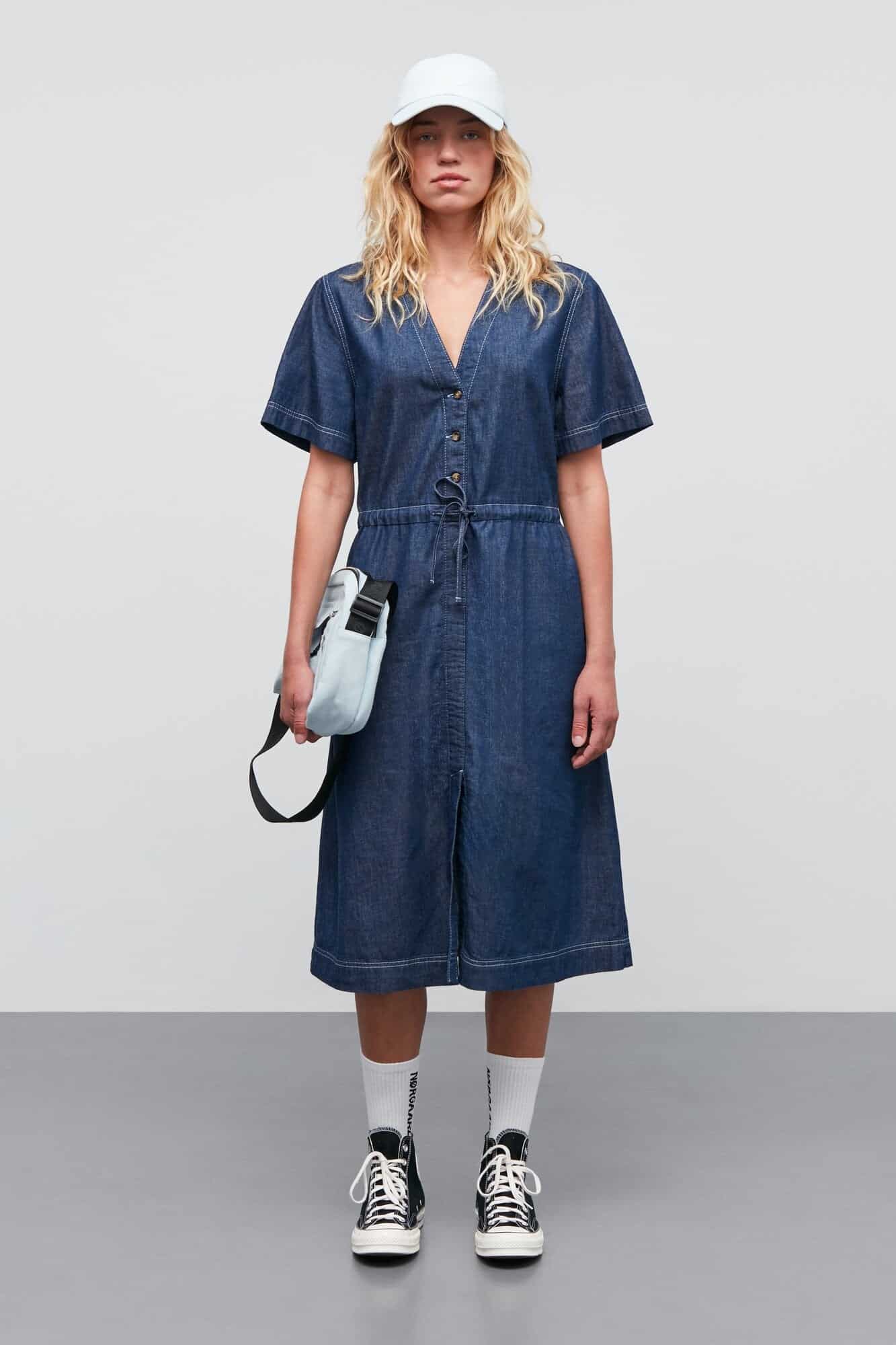 Air Sanne denimkjole - Dark Blue Denim