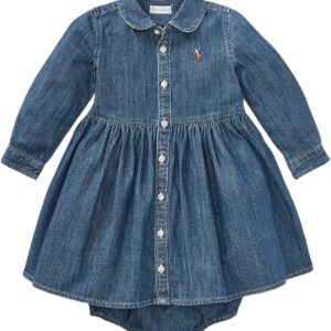 Shirred Denim Shirtdress & Bloomer