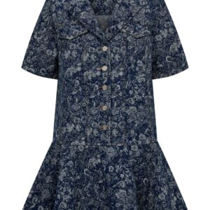Tapestry Denim Mini Dress