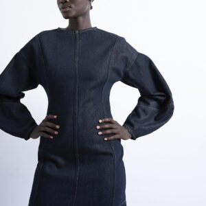 Tsliana Mini Denim Dress Cotton Blend