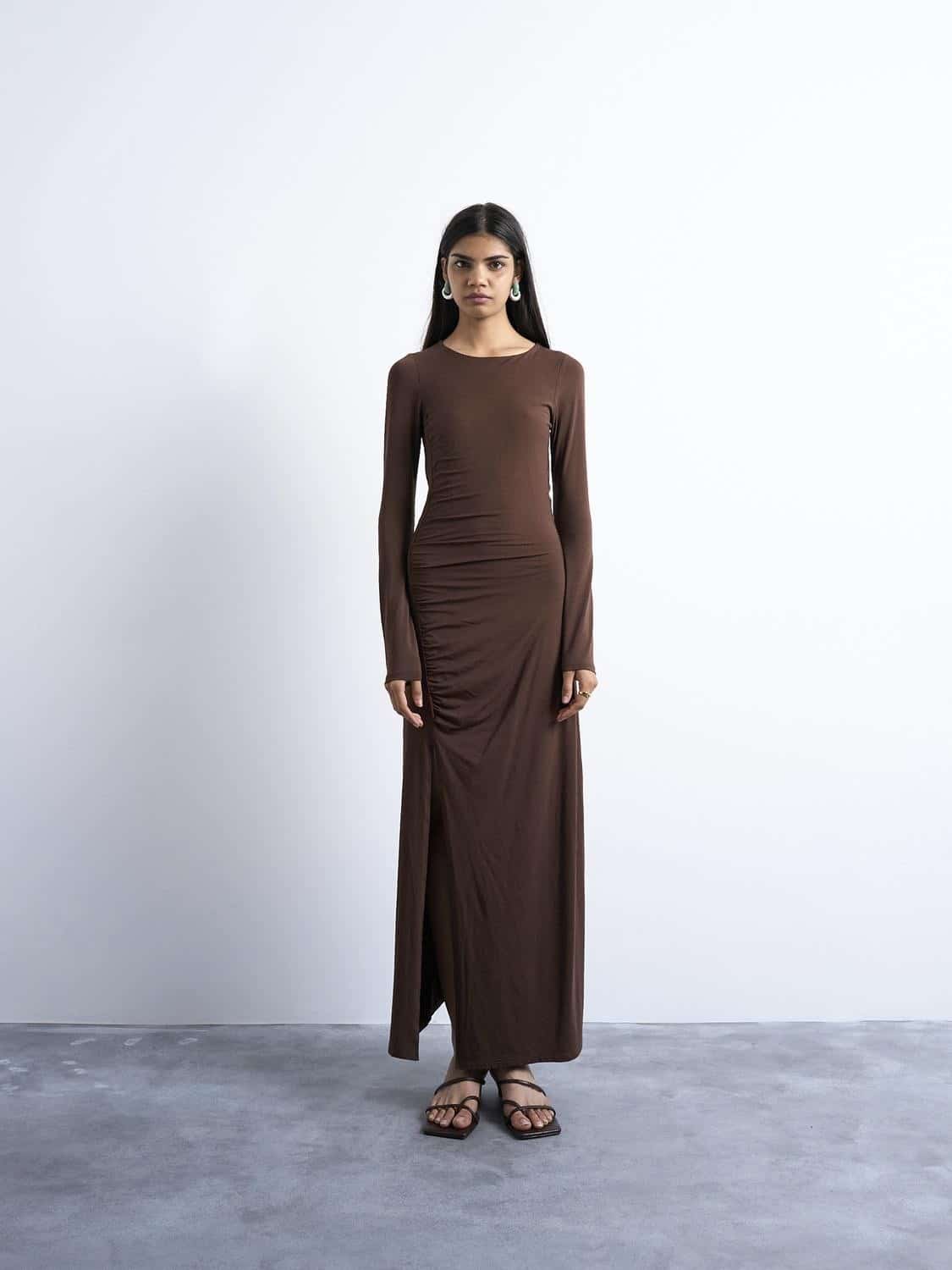 Tsrose LS Maxi Dress JSR Cotton