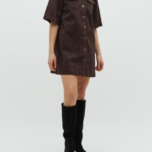 Global Funk - Kjole - Mira-G - Brown Zebra Mist