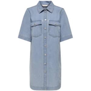 ONLY dame kjole ONLBELLE - Light Blue Denim