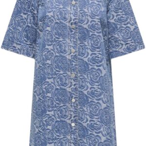 Onlbelle S/S Flower Butto Dress DNM