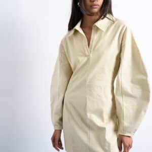 Tsdania Structured Mini Dress Cotton