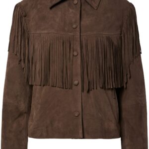 Yashannah LS Suede Leather Fringe J