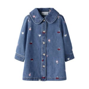 NAME IT Denim Kjole Emily Medium Blue Denim Emb