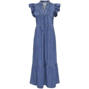 ONLY dame kjole ONLSHANIA - Medium blue denim