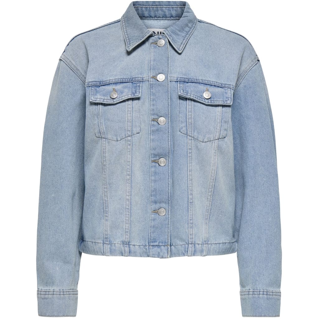 ONLY dame jakke ONLMIKA - Light Blue Denim